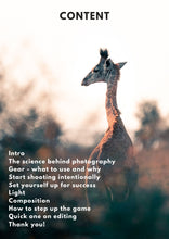 Load image into Gallery viewer, Wildlife Photography E-book - Guide for beginners