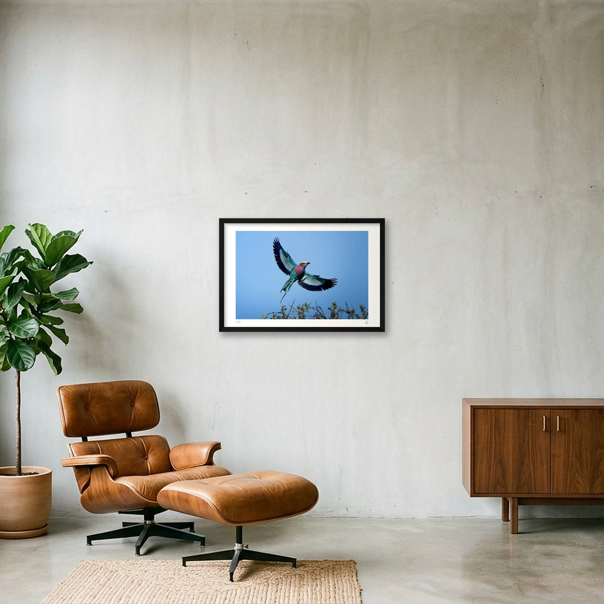 Flight Mode — 60×40cm, 24×16" Black Frame